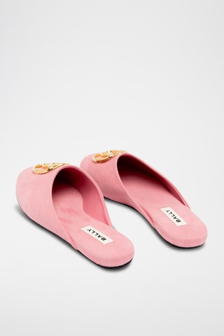 Slippers en cuir - Rose