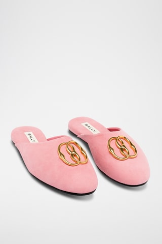 Slippers en cuir - Rose
