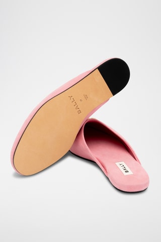 Slippers en cuir - Rose
