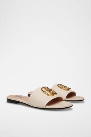 Mules en cuir - Beige