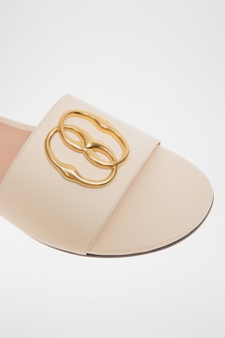 Mules en cuir - Beige