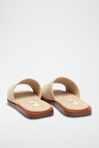 Mules en cuir - Beige