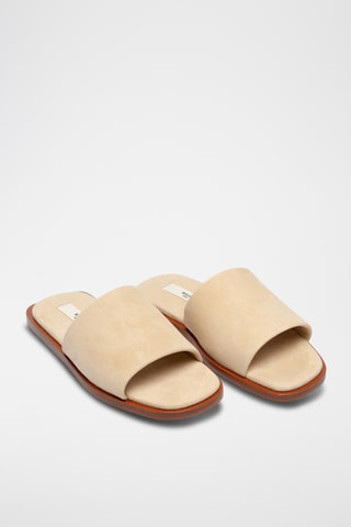 Mules en cuir - Beige