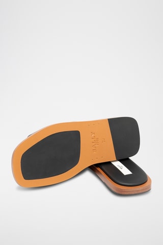 Mules en cuir - Noir