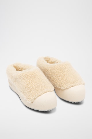 Slippers plateformes - Beige