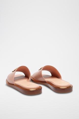 Mules en cuir - Beige