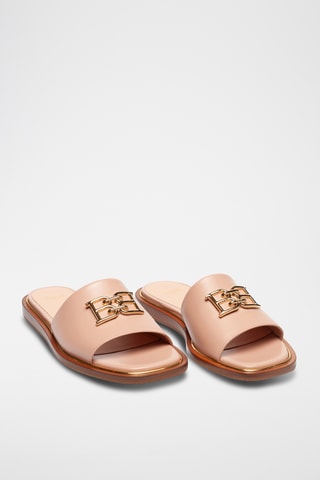 Mules en cuir - Beige