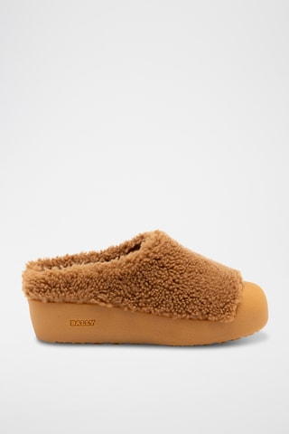 Slippers plateformes - Camel