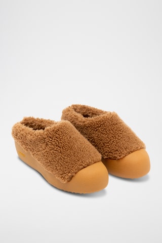 Slippers plateformes - Camel
