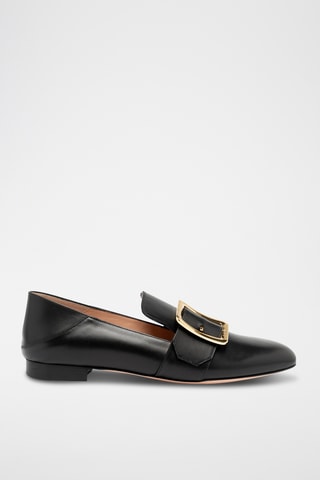 Slippers en cuir - Noir