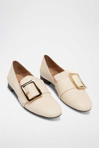 Slippers en cuir - Beige