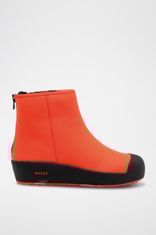 Bottines en cuir - Orange