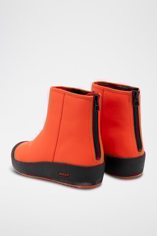 Bottines en cuir - Orange