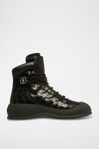 Boots en cuir - Noir