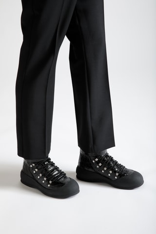 Boots en cuir - Noir