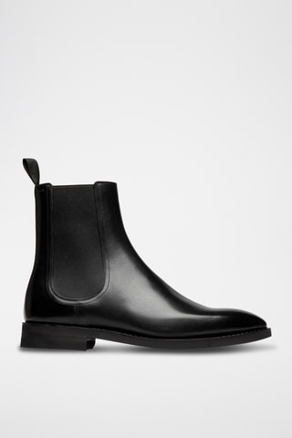 Bottines en cuir - Noir