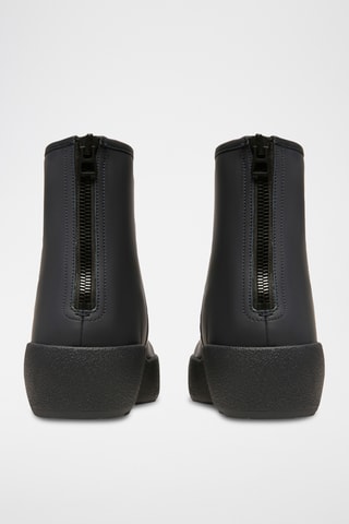 Bottines en cuir - Bleu nuit