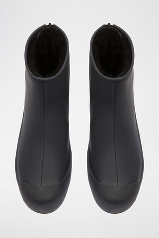 Bottines en cuir - Bleu nuit