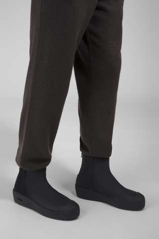 Bottines en cuir - Bleu nuit