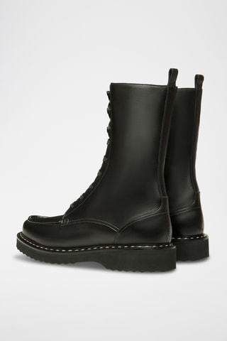 Bottines en cuir - Noir