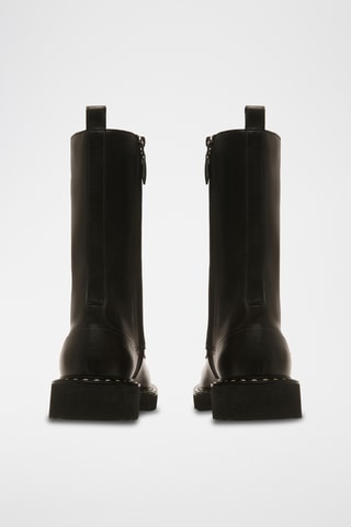 Bottines en cuir - Noir
