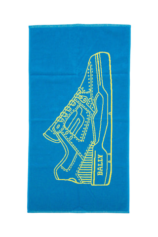 Serviette - bleu et jaune