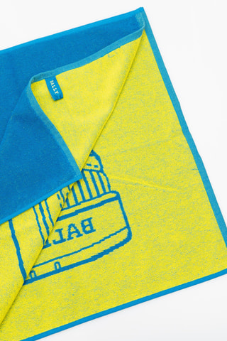 Serviette - bleu et jaune