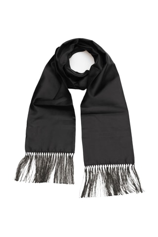 Écharpe en soie - Noir