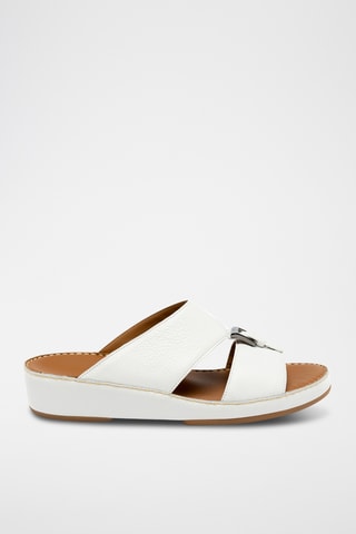 Sandales en cuir - Blanc