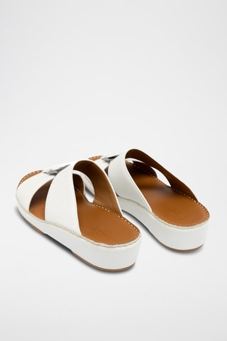 Sandales en cuir - Blanc