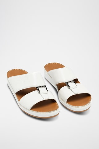 Sandales en cuir - Blanc