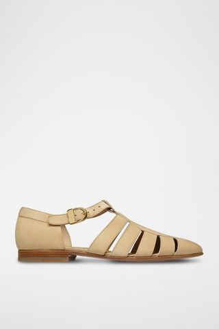 Sandales en cuir - Beige