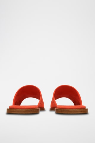 Sandales en cuir - Orange