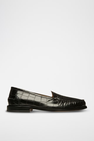 Mocassins vernis en cuir - Noir