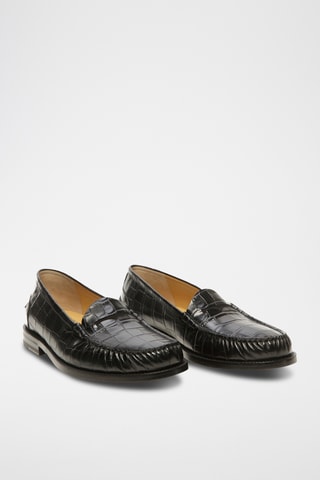 Mocassins vernis en cuir - Noir