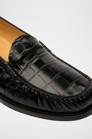 Mocassins vernis en cuir - Noir