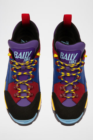 Mocassins en cuir - Rouge et bleu