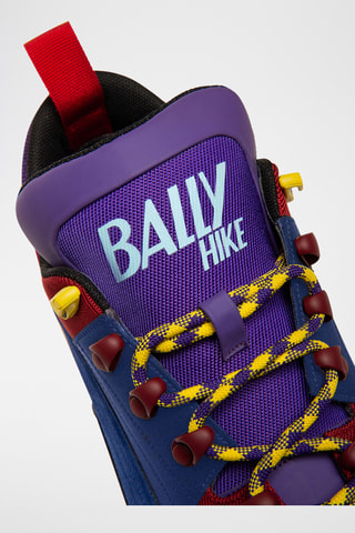 Mocassins en cuir - Rouge et bleu