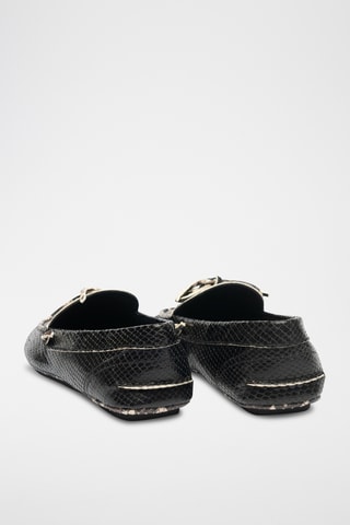 Mocassins en cuir - Noir