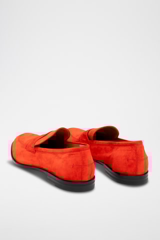 Mocassins en cuir - Orange