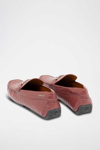Mocassins en cuir - Rouge foncé