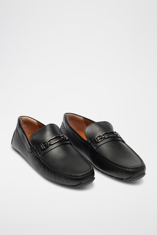 Mocassins en cuir - Noir