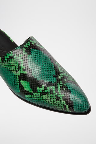 Slippers en cuir - Vert