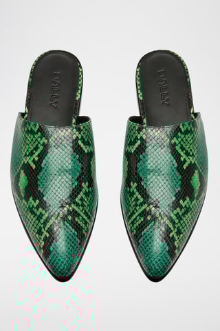 Slippers en cuir - Vert