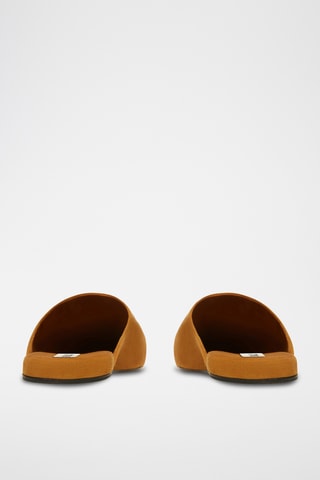 Slippers en cuir - Beige