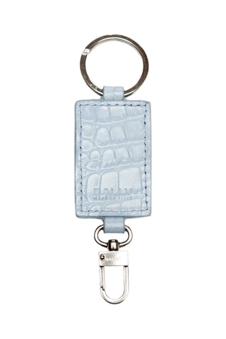 Porte-clés en cuir - Bleu clair