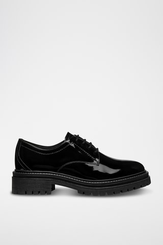 Derbys en cuir vernis Iridea - Noir