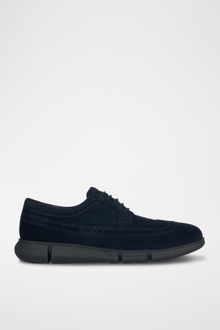 Derbys en nubuck Adacter - Bleu marine