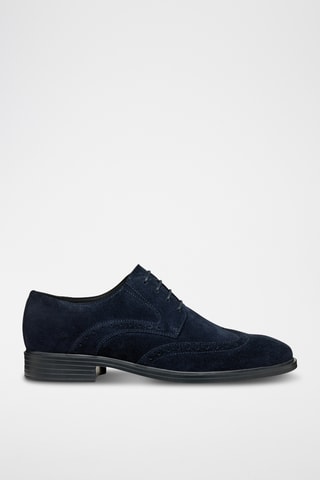 Derbys en nubuck Gladwin - Bleu marine