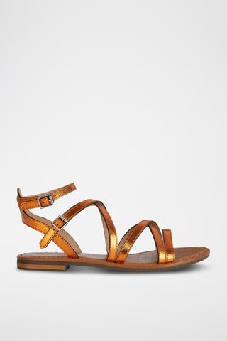 Sandales en cuir de buffle Sozy S - Orange